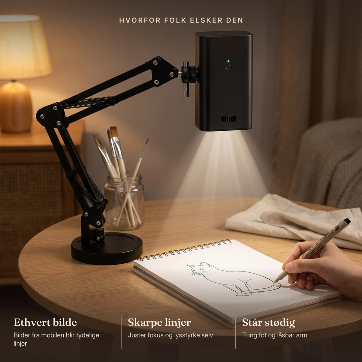 Tegn fra ethvert bilde med skarpe linjer