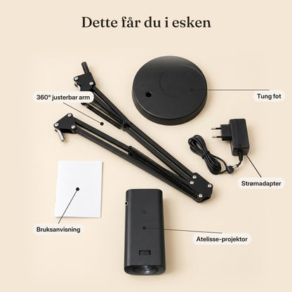 Dette får du i esken